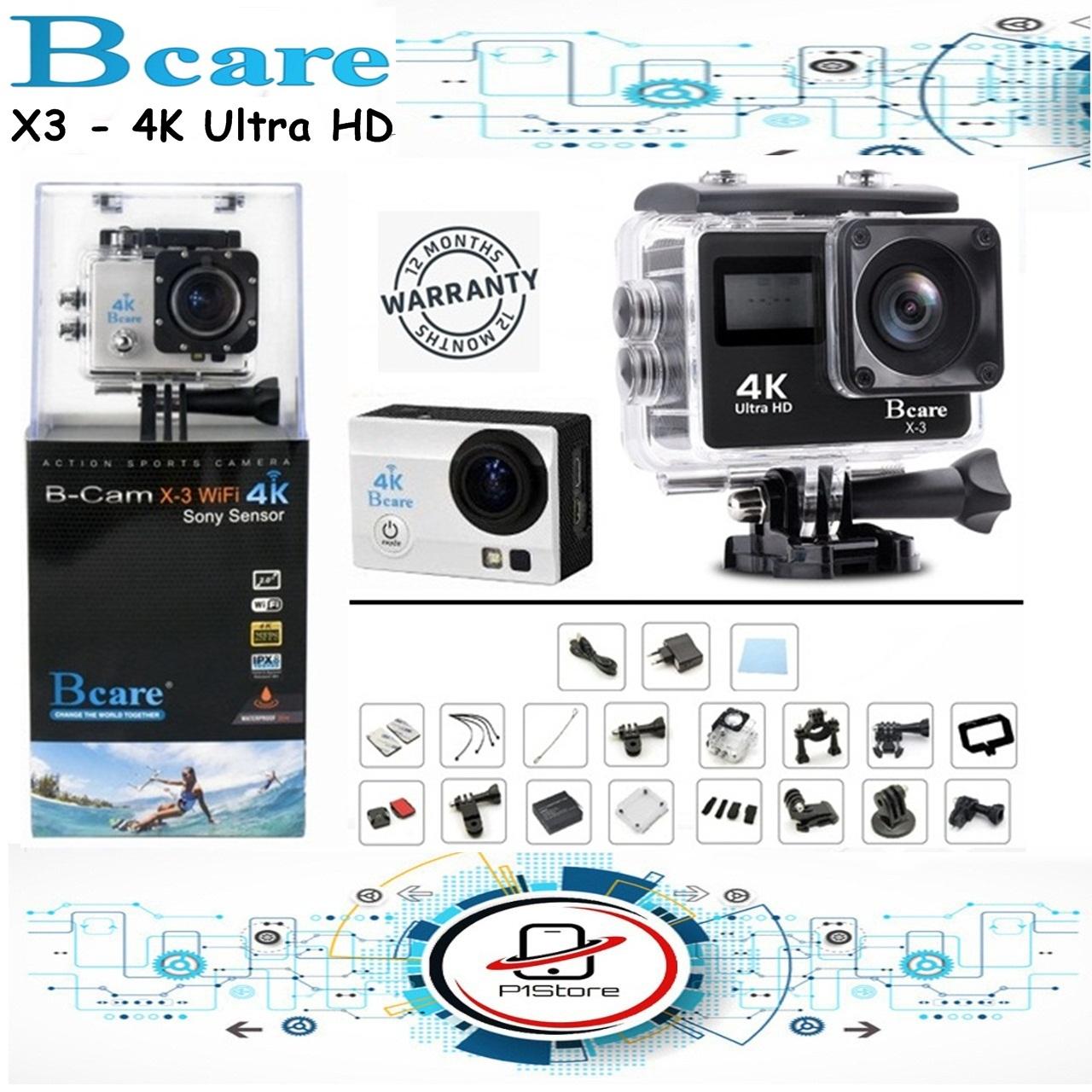 Bcare BCam X-3 Action Camera WiFi 16 MP SonySensor 4K DUALSCREEN