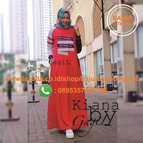 Baju Original Gamis Kiana Dress Babyterry Baju Muslim Terbaru 2018 Baju Wanita Gamis Casual Baju Terusan Panjang Gaun Pesta Murah Remaja