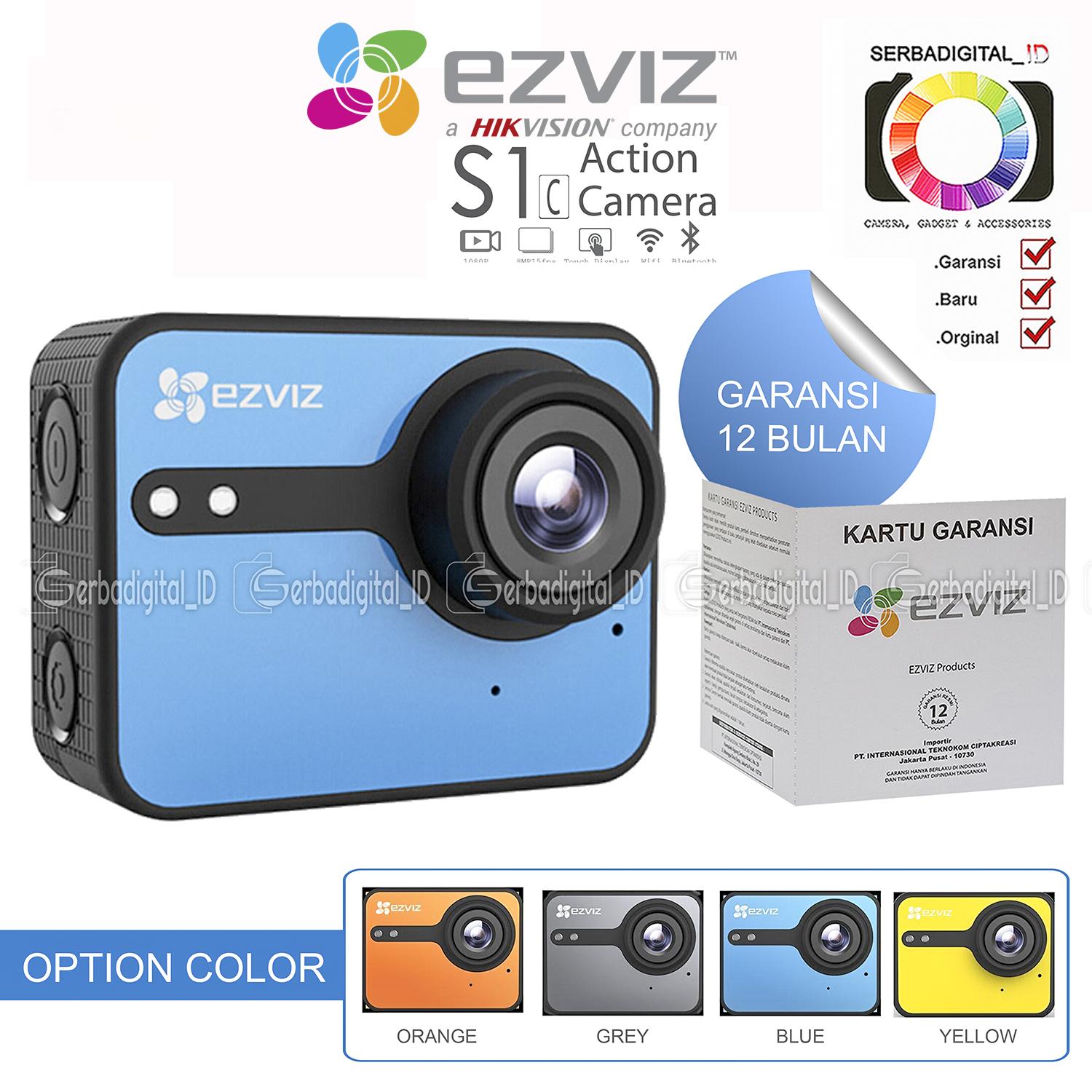 EZVIZ S1c Action Camera Full HD LCD Touch Screen WiFi Original