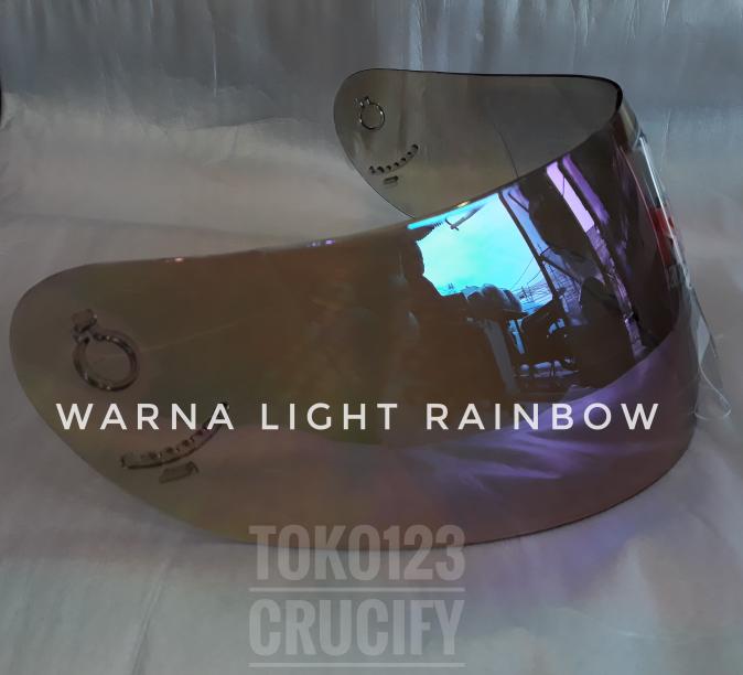 Visor KYT RC7 / Kaca KYT RC7 light rainbow || helm kyt / helm bogo / helm full face / helm ink / helm sepeda /helm motor/helm nhk/helm retro/helm anak/helm gm