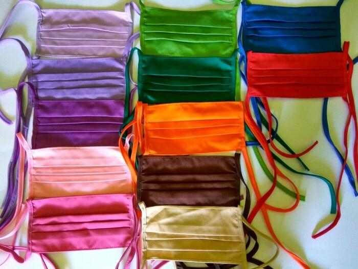 (buy 1 get 11 free) FC Masker Kain Tali Panjang / Hijab 1 lusin - multicolour