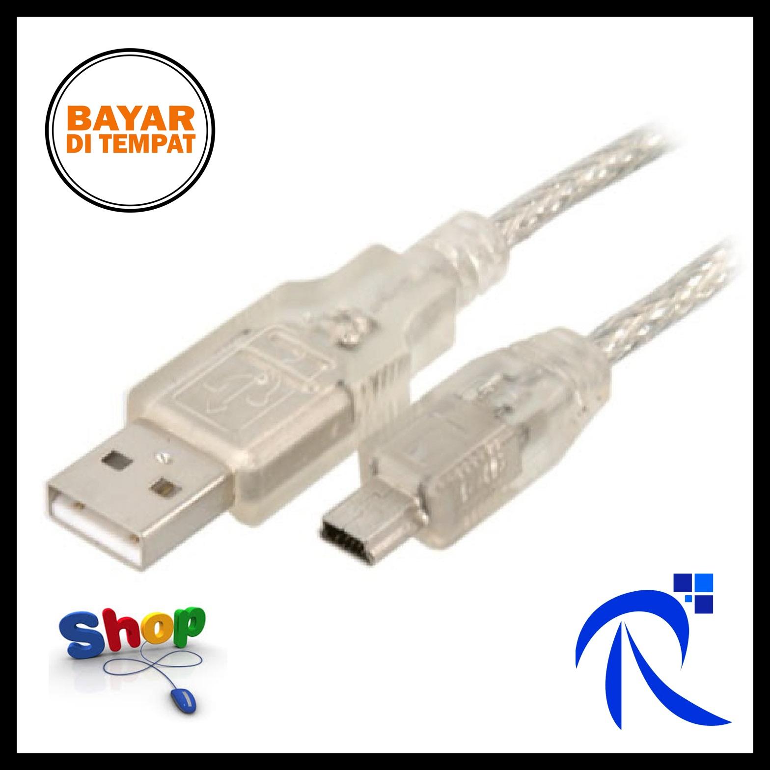 Rimas Kabel USB Male ke Mini USB Male 20cm - Cable Konverter Converter Convert Awet Tahan Lama Berkualitas FREE ONGKIR