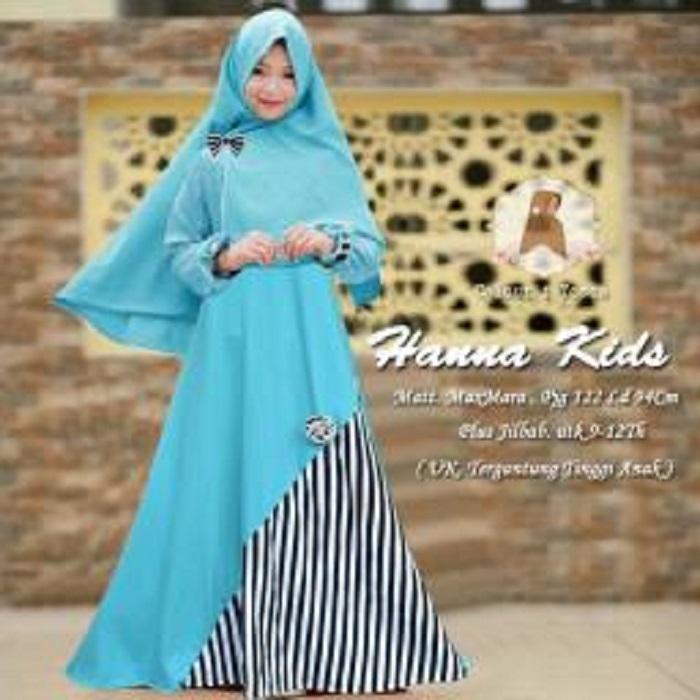 BajuReady 15793 H44 PAKAIAN BUSANA MUSLIM DRESS MAXY GAMIS ANAK PEREMPUAN LENGAN PANJANG MODIS TERBARU WARNA TOSCA KEKINIAN GROSIR TERMURAH ZAMAN NOW MASA KINI BAHAN MAXMARA LOTUS DAN SPANDEX