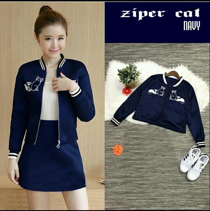 Daily Wear Jaket Bomber Wanita Ziper Cat / Jaket Wanita / Jaket Remaja / Jaket Wanita Murah / Jaket Bomber Cewek / Jaket Gaul / Jaket Cewek