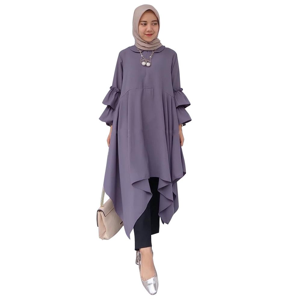 Tunik Lovita / Blus Lovita / Blouse Muslim / Atasan Wanita Long Top Lovita