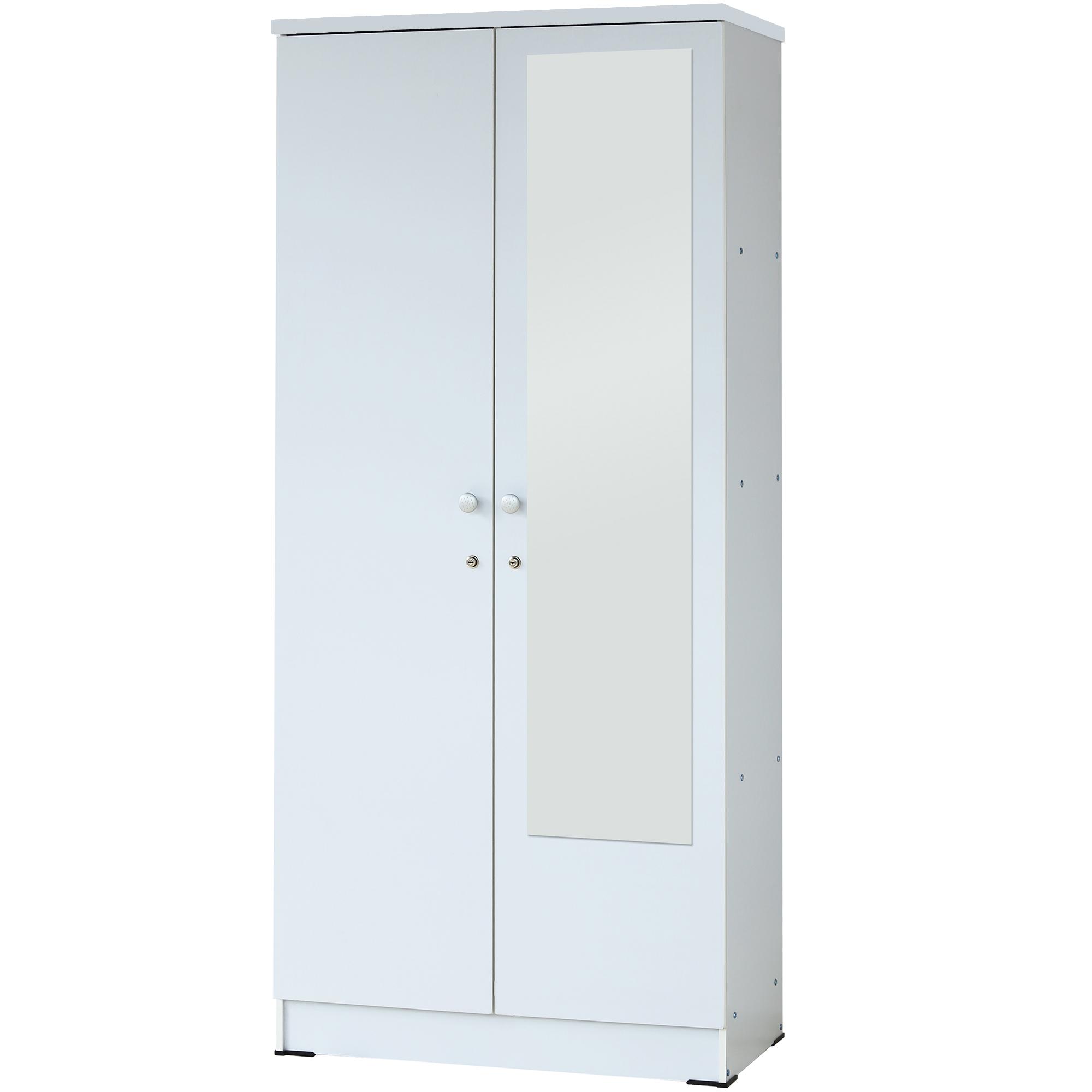 Kirana Lemari Pakaian 2 Pintu Cermin - Boston