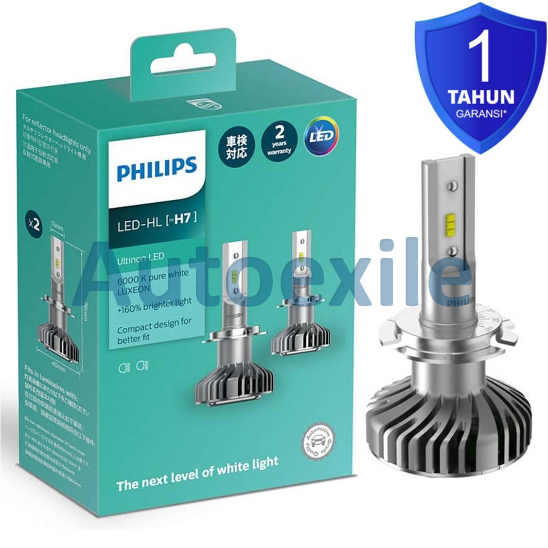 Philips Ultinon LED H7 12V 14W +160% 6000K Lampu Mobil Putih Terang Fokus Garansi Fiesta BMW Mercy Volvo Mazda 3 6 CX7 Captiva Celica