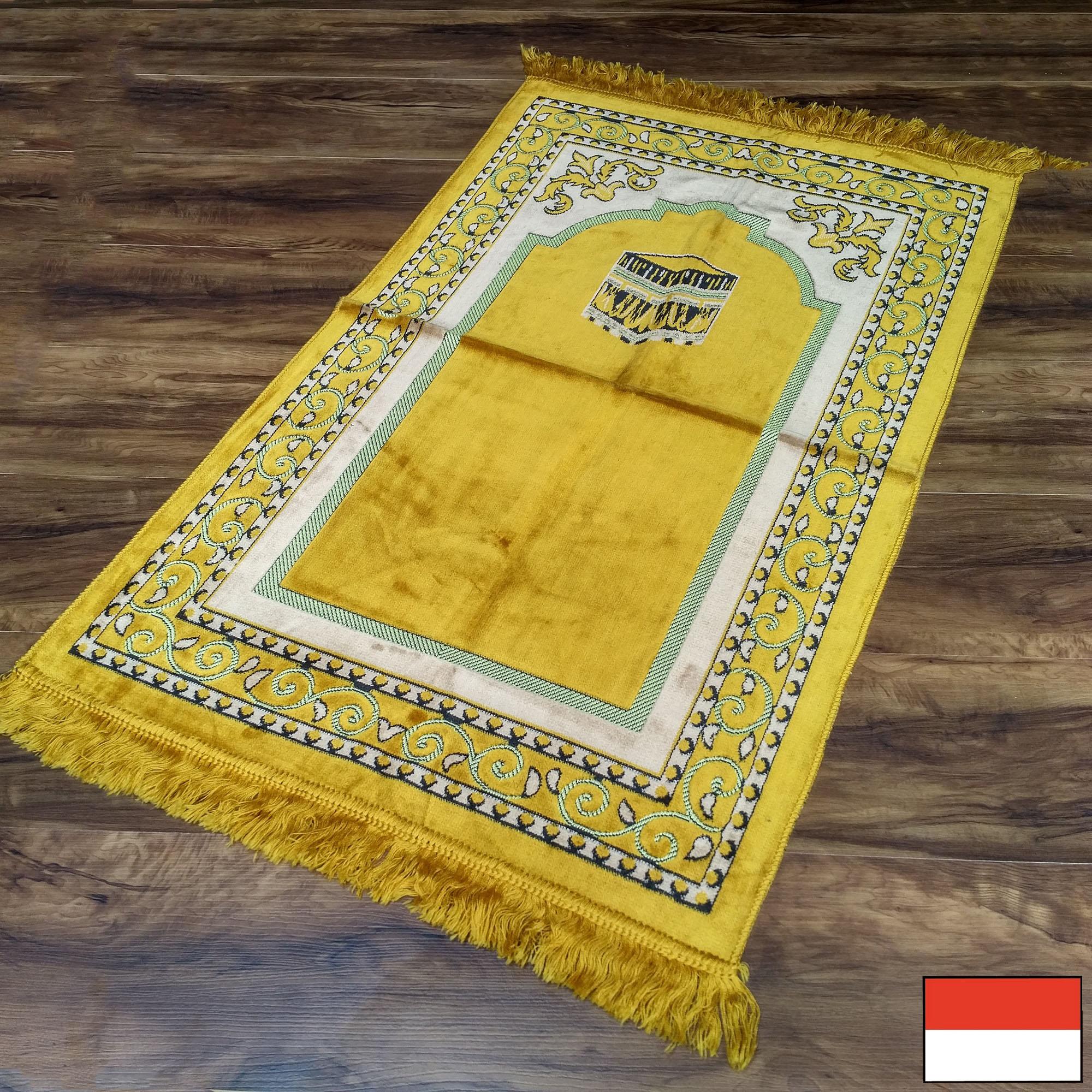 PM - Sajadah Turki Beludru / Bulu 70 cm x 110 cm - Kuning 01- NMs