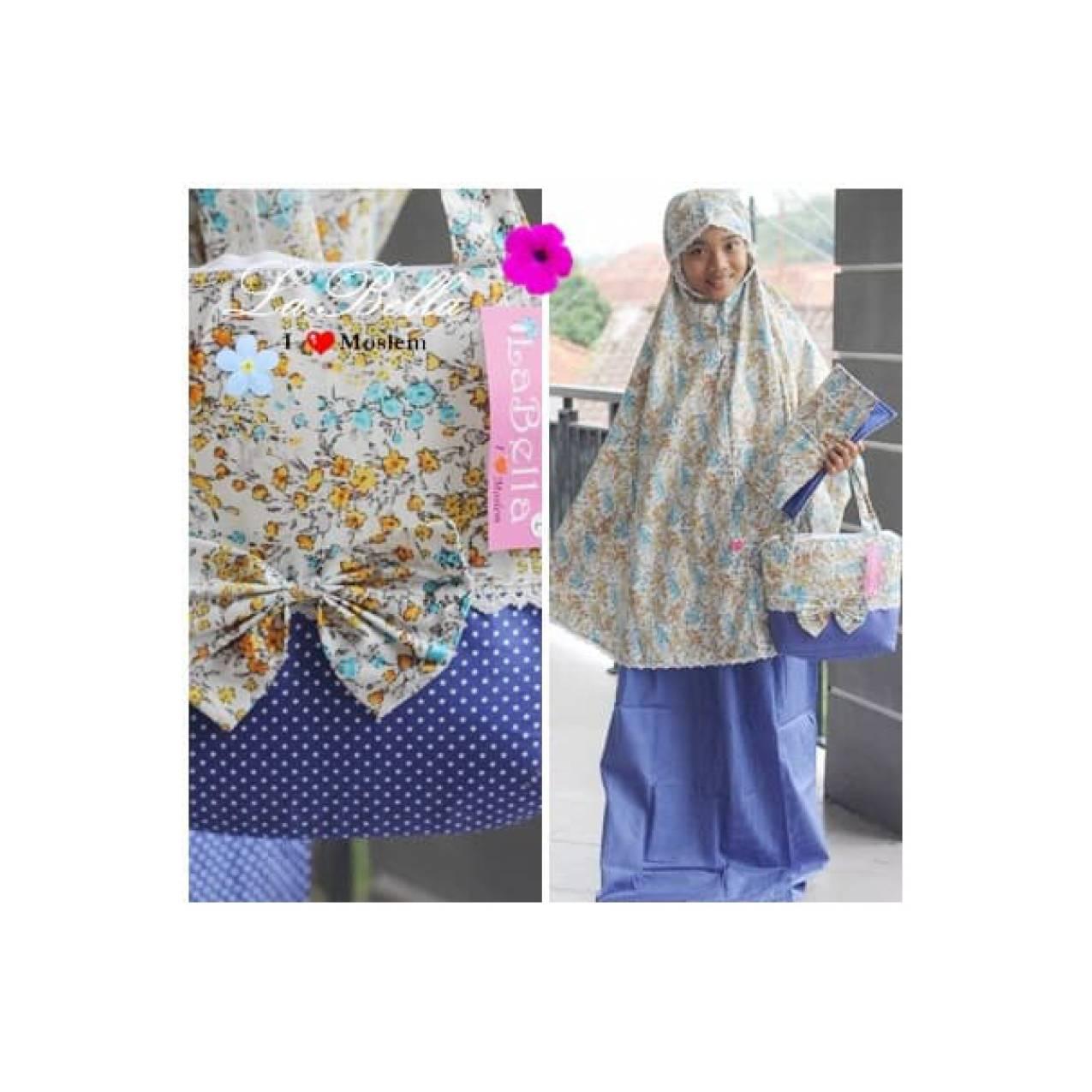 Mukenah / Rukuh Katun Jepang La Bella Anak (KMA-057)