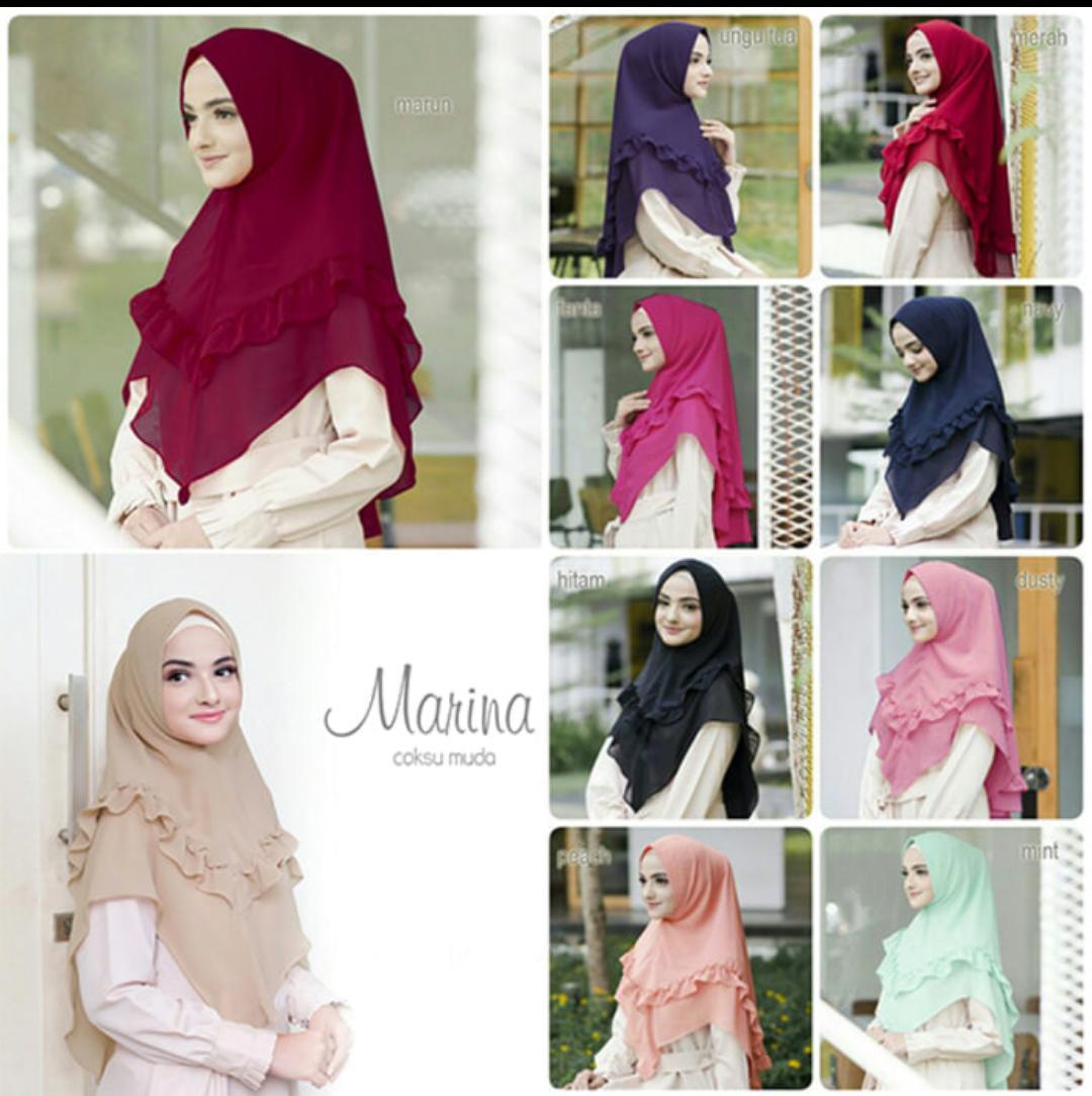 Ceruti Marina Hijab Instan Jilbab Instant Kerudung Khimar model terbaru