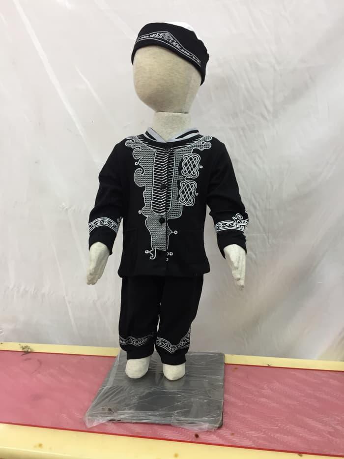 Baju Koko Anak Bayi Black Panther Murah