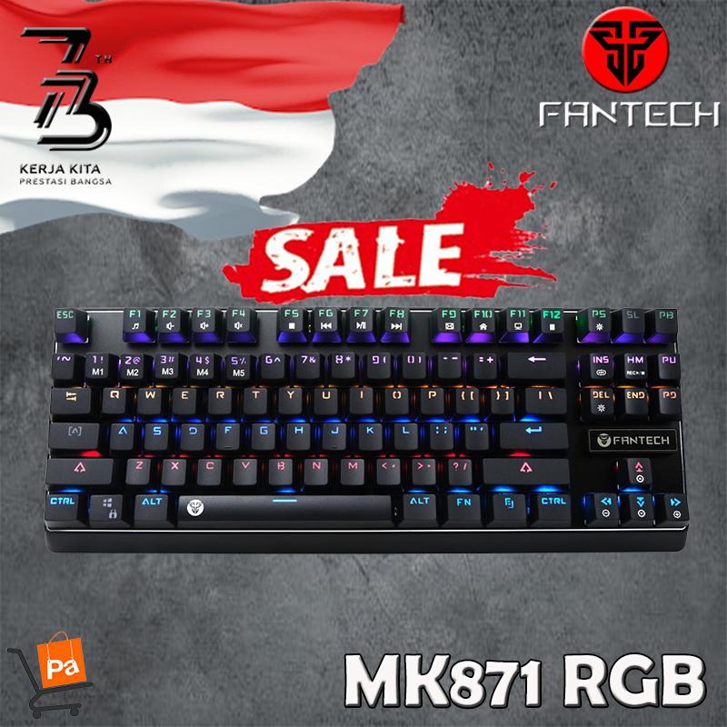Fantech Keyboard Gaming Pantheon Mechanical MK 871- Blue Switch (NEW RGB EDITION)