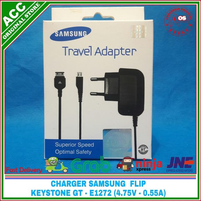 Harga Diskon!! Original 100% Charger Samsung Flip Lipat Caramel Keystone Gt-E1272 - ready stock