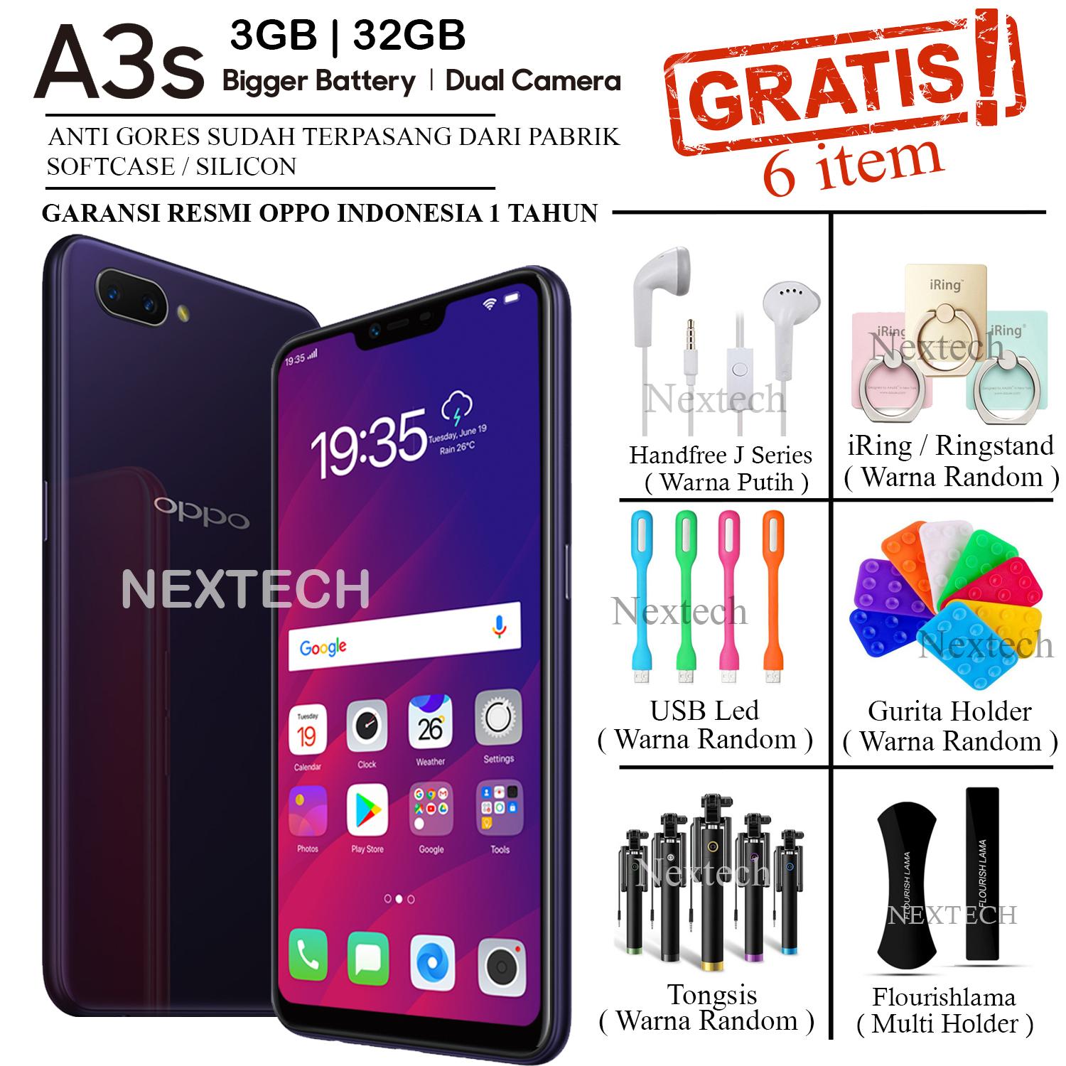 OPPO A3S 2018 - 3/32GB - GARANSI RESMI