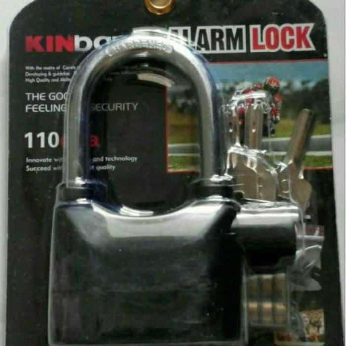 BEST SELLER!!! Gembok Alarm motor mobil rumah toko gudang merek Kinbar - VEy14A