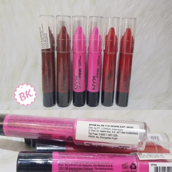 TIDAK BISA PILIH WARNA / MOTIF - NYX Simply Stick Matte Lipstick / Lip Cream