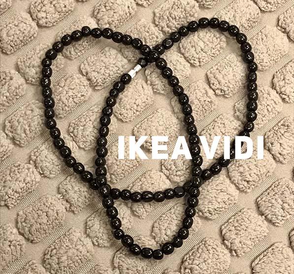 Kokka Kaukah Kaokah Kauka Koka - Kalung Merica Bulat Kecil Hitam Diameter 5mm