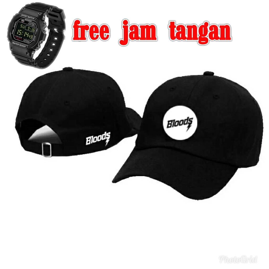 top prodak topi pria/wanita terbaru gratis 1pacs jam tangan keren