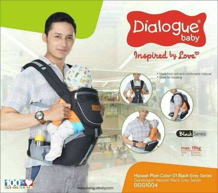 Bayar Di Tempat / Dialogue Baby Gendongan Bayi Hipseat Black Series Dgg1004