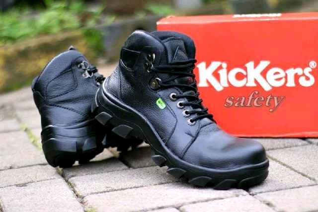 sepatu boots safety kulit pria kickers sepatu tracking pria safety 