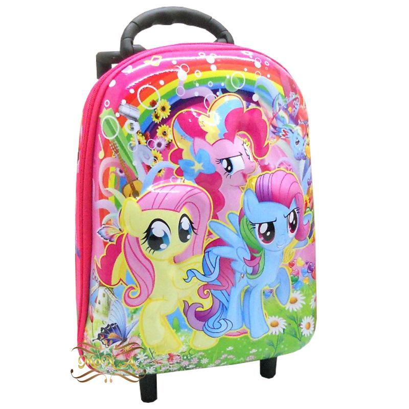 Tas sekolah Anak TK PAUD Timbul 6 dimensi - Tas Troli Trolley mini 6 dimensi motif My Little Pony