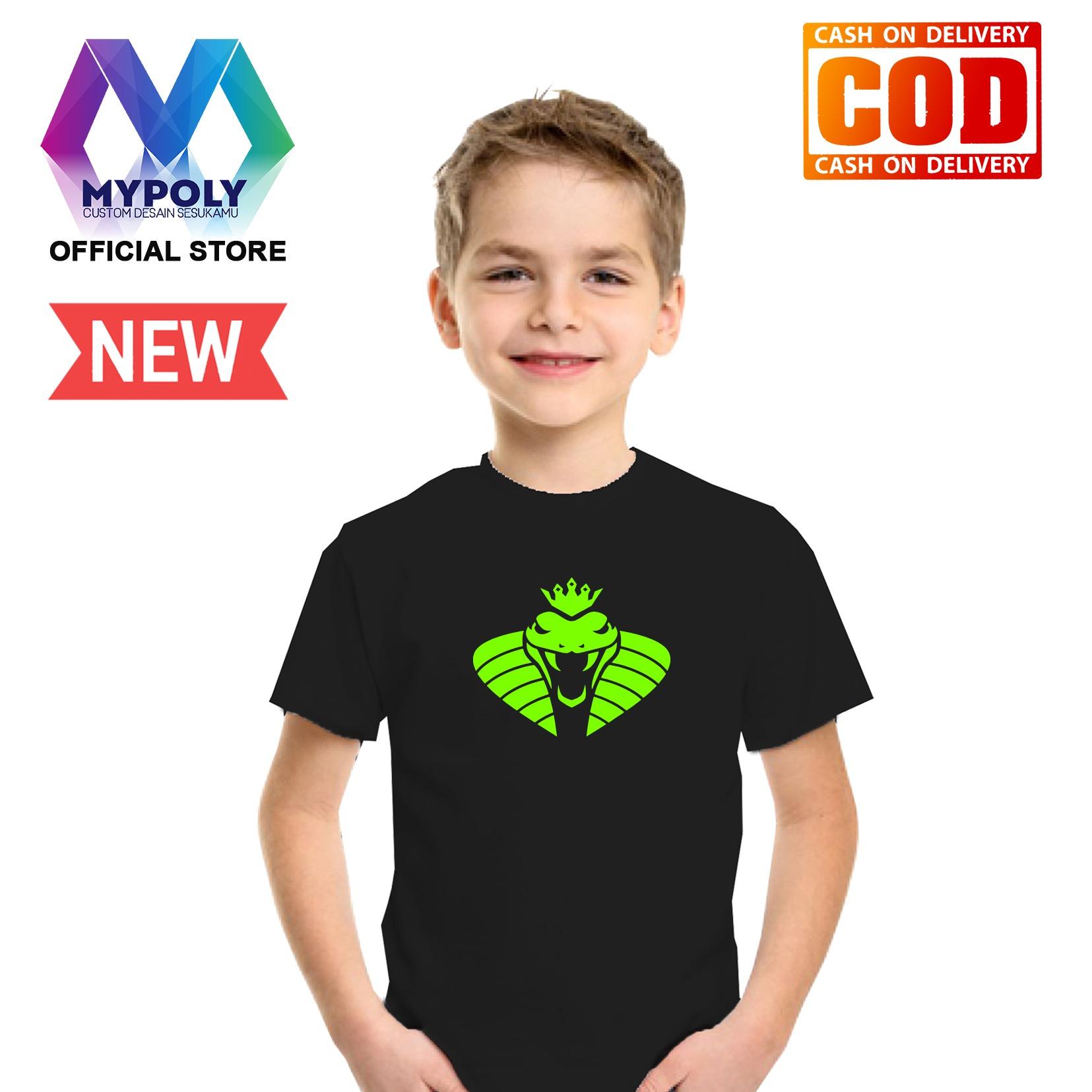 Kaos Premium Mypoly Anak Pria laki-laki AP / Baju Couple Family Keluarga / Tshirt distro / Fashion atasan / Kaos Anime / Kaos Animasi / Kaos Super Hero / Kaos Kartun / Kaos Cartoon / Kaos Lucu / Kaos Gambar Karakter / Kaos Anak Snake Neon