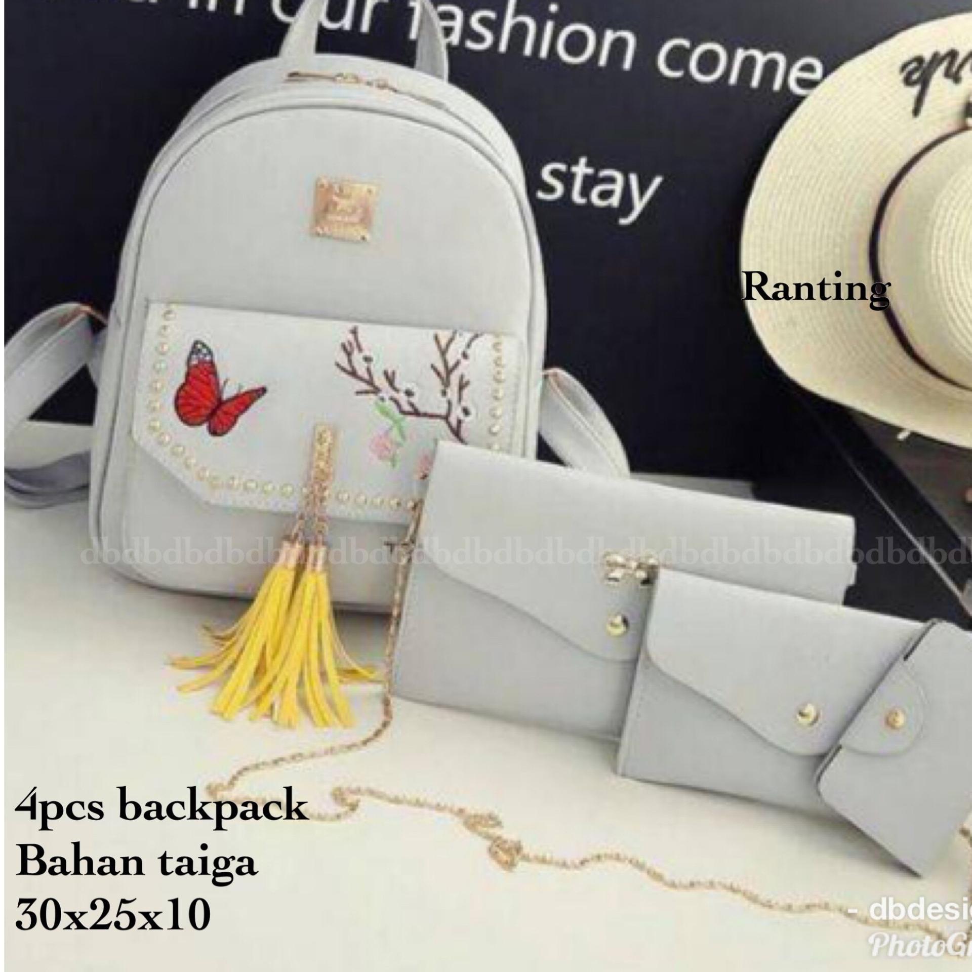 Tas BACKPACK/Ransel/TAS MINI BACKPACK/Tas Anak/Tas 3in1/Tas 4in1/TAS CROS BODY/TAS Drawstring backpack/Tas Messenger/Tas Chanel/Tas Dior/Tas FendI/Tas Louis Vuitton/Tas Prada/Tas Gucci/Tas murah GAMER 3PCS BACKPACK BLACK