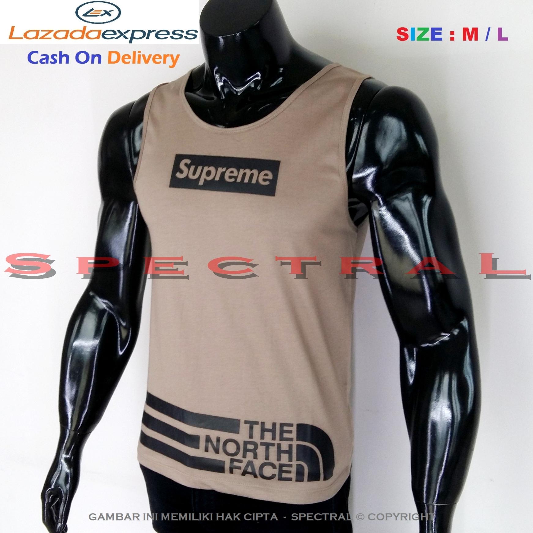 Spectral – Singlet Supreme M / L Soft Cotton Combed 30s New York North Cokelat Brown