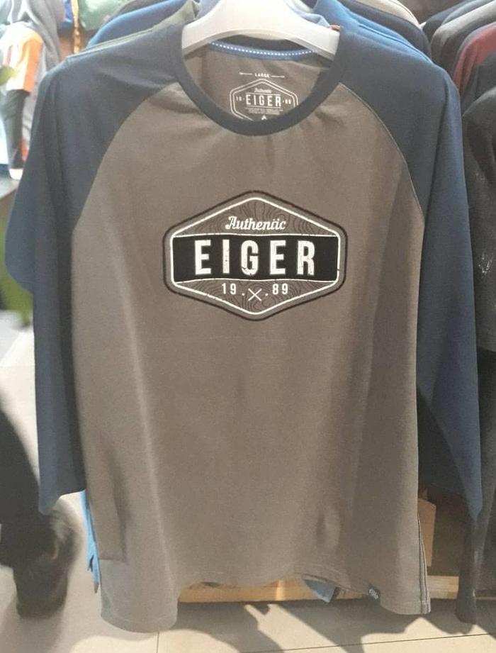 Rare Item!! Kaos Raglan Eiger New And Ori - ready stock