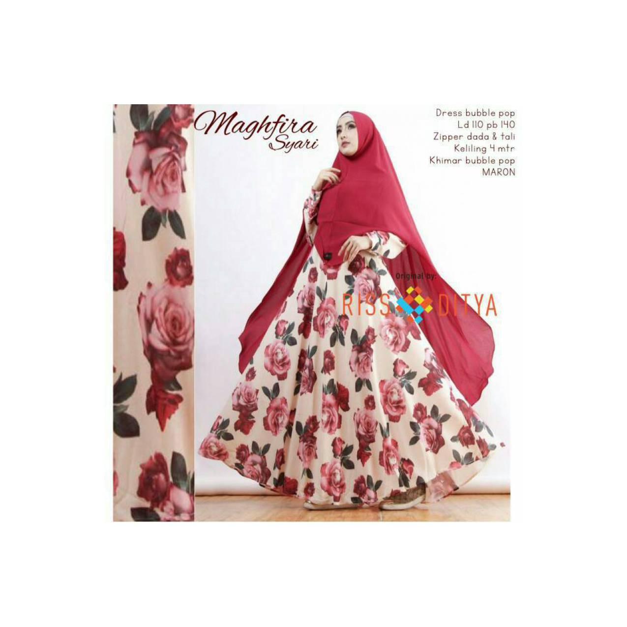 MAGHFIRA SYARI ORI RSD / SUPPLIER BAJU HIJAB WANITA