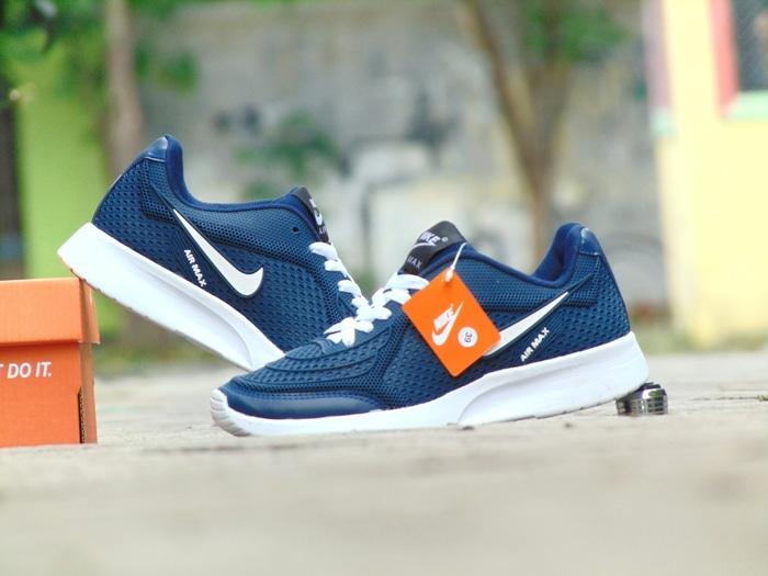 Sepatu Sport Nike Airmax Running Men / Biru Navy