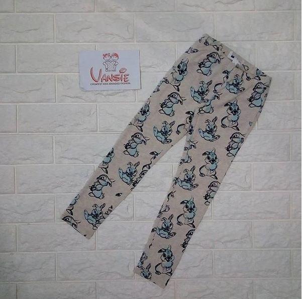 baju bawahan celana kaos legging anak branded motif kartun kiki dan koko rabbit kelinci