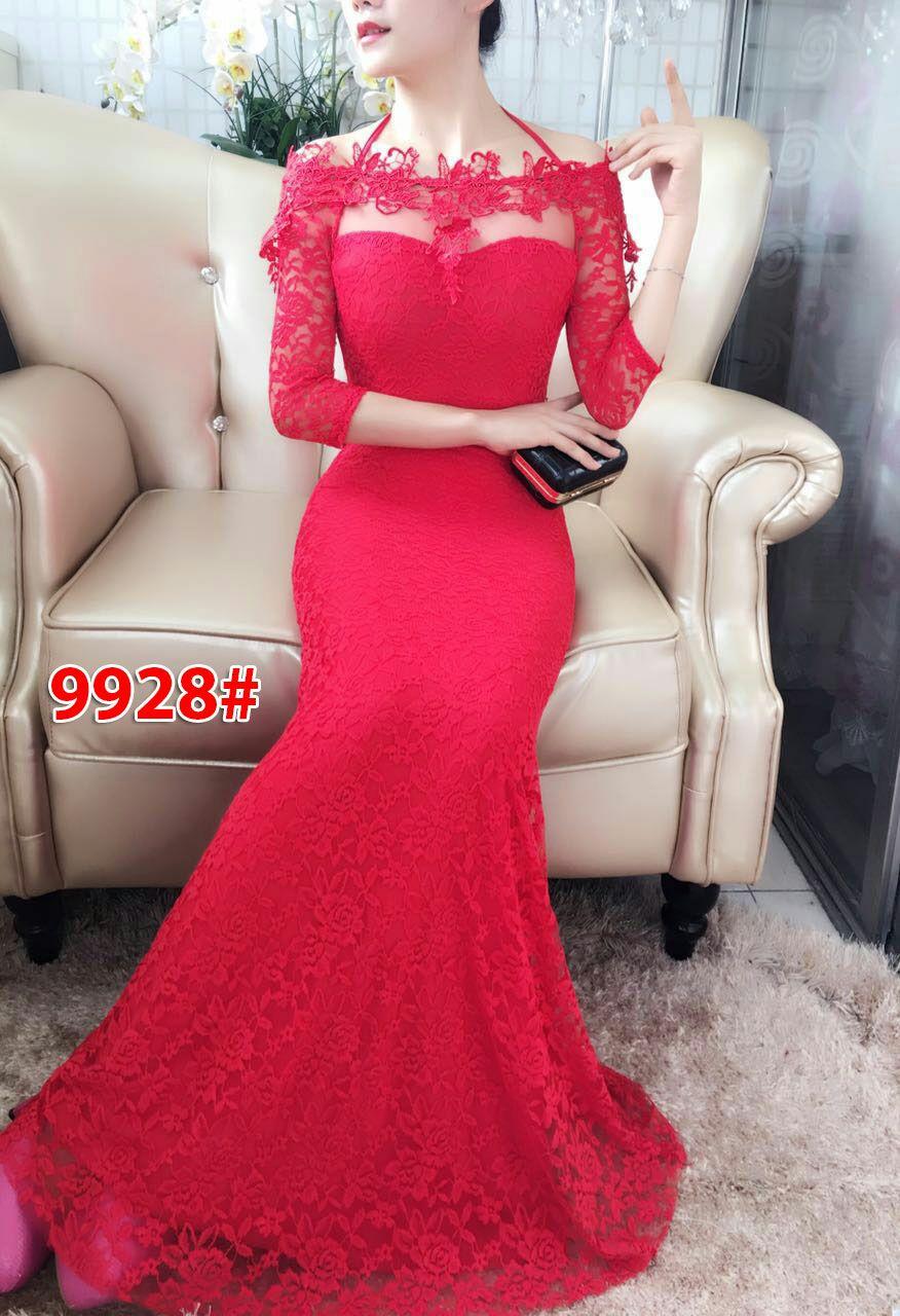 9928# baju pesta import / gaun pesta import / baju pesta brokat / longdress fashion import / gaunpanjang