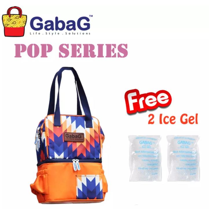 Gabag cooler bag Nuri free 2pc ice gel - coolerbag Nuri - Tas penyimpan asi bayi modis terbaru
