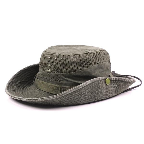 Mens Summer Cotton Embroidery Visor 