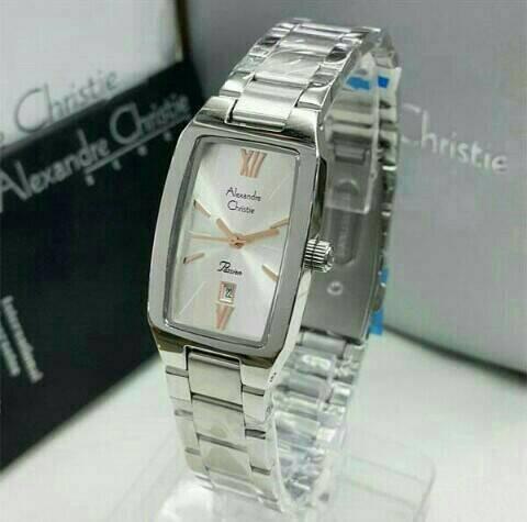 Jam Tangam Wanita Alexandre Christie Ac 2455 / 2455LD Silver Original