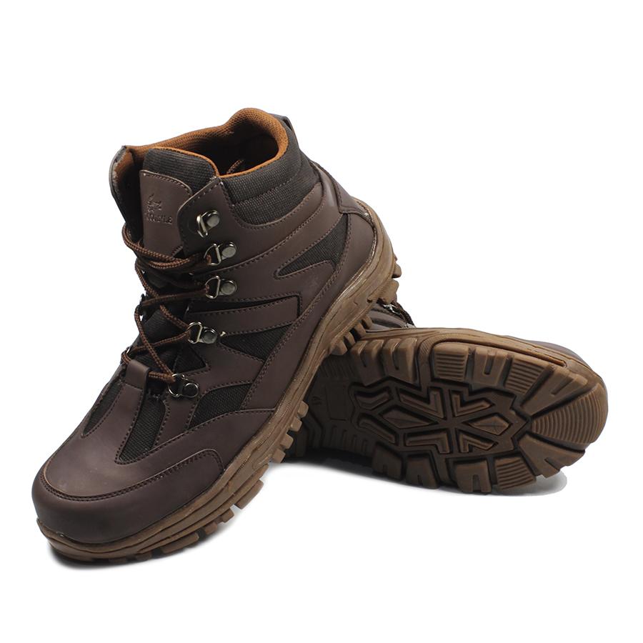 Crocodile Delta Navigator Coklat Sepatu Boots Pria Safety Tracking Ujung Besi Proyek Kerja Lapangan Hiking Touring Bikkers