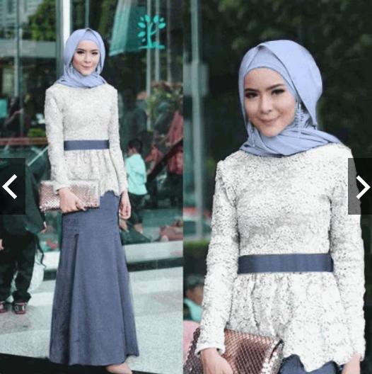 TotallyGreatShop Setelan Batik Wanita - Gamis Kebaya Pesta Modern Brukat Brokat - Wisuda - Fashion Busana Kondangan Hijaber Hijab jilbab Muslimah Gaun Pesta Party Maxi Maxy Dress ihadelia