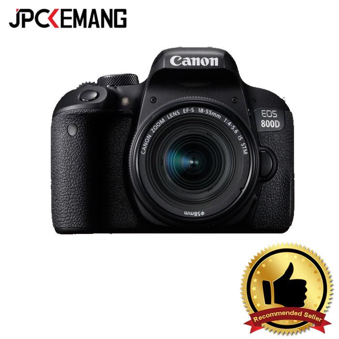 Kamera DSLR Canon EOS 800D with Lensa EF-S 18-55MM F/4-5.6 IS STM jpckemang