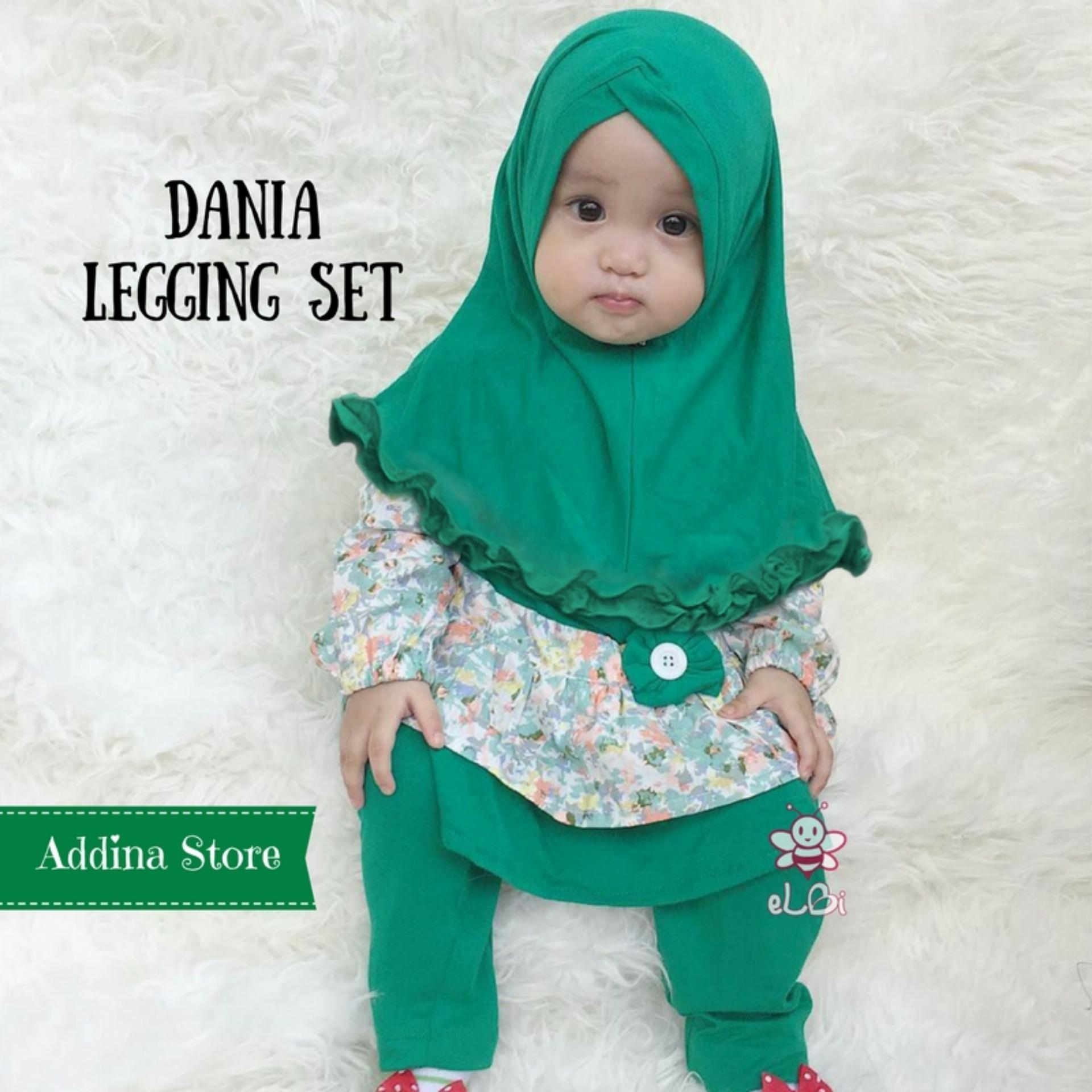 Elbi Dania Legging Set / Baju Anak / Baju Anak Perempuan / Baju Anak Perempuan Muslim / Baju Anak Perempuan Murah / Addina Store