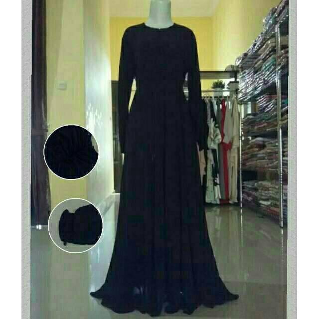 (TERBARU) gamis ceruti (pink fanta)
