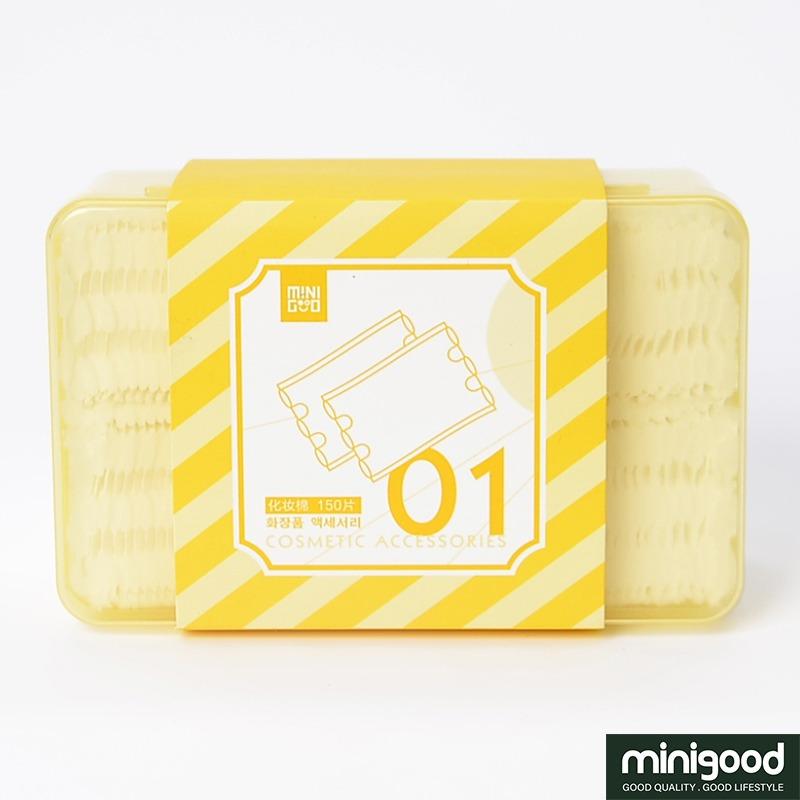 minigood HOT ITEM kapas wajah facial cotton model unik box kemasan praktis bersih sampai pori 150Pcs