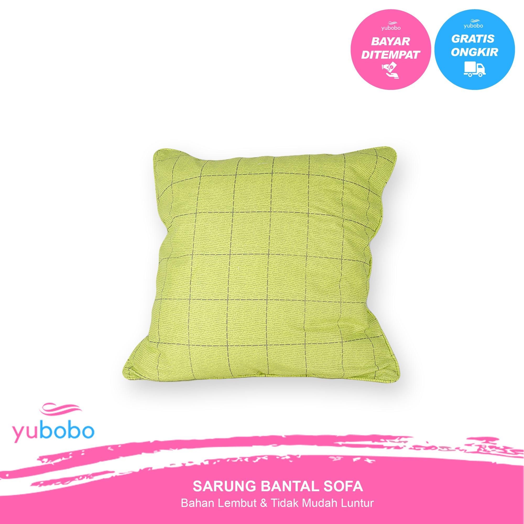 Yubobo - Sarung Bantal Sofa / Kursi Tamu Promo (Hanya Sarung) Bahan Katun Jepang