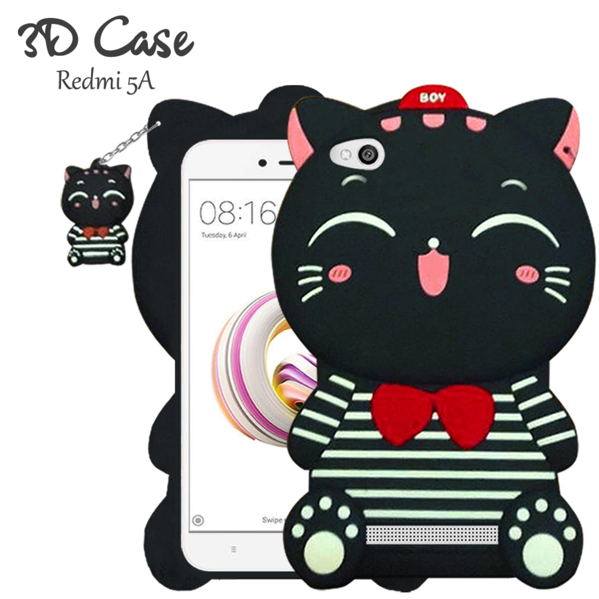 3D Case Xiaomi Redmi 5A Softcase 4D Karakter Boneka Hello Kitty Doraemon Lucu Character Cartoon