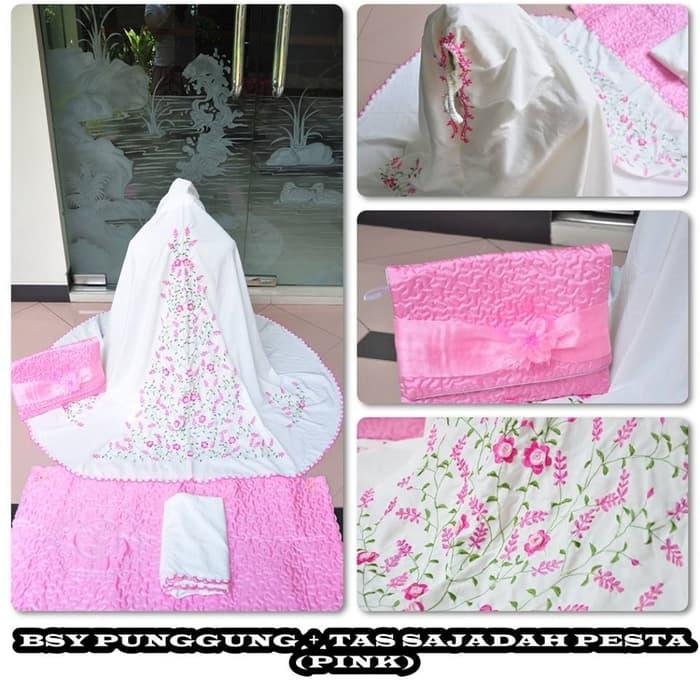 Pusat Mukena Indonesia Tasikmalaya Mukena mewah / Mukena dewasa / Mukena bali / Mukenah / Mukena katun jepang / Mukenah Wanita / Mukena Putih / Mukenah Murah / Mukenah Jumbo / Mukenah Remaja / Mukenah Dewasa BSY Punggung Pesta Pink
