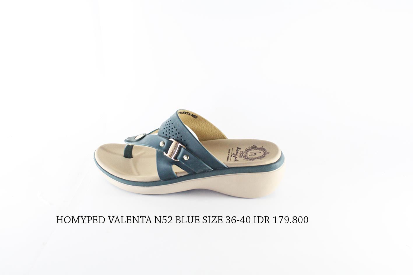 homyped valenta n52 sandal jepit wanita biru