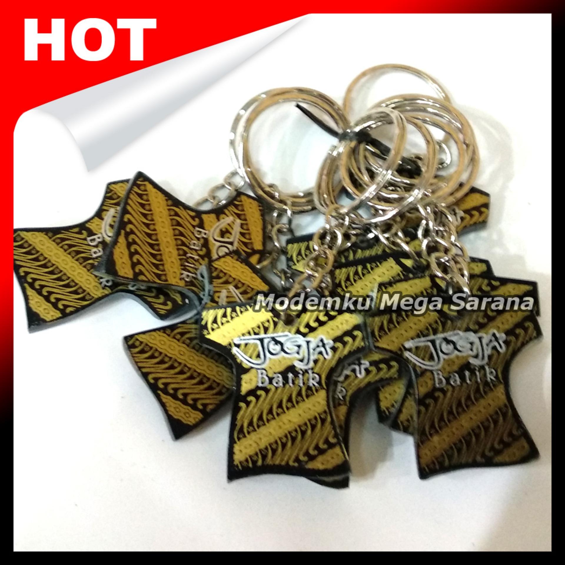 Souvenir Gantungan Kunci Jogja MRT18 - Baju Batik - Oleh Oleh Khas Jogja - 20pcs