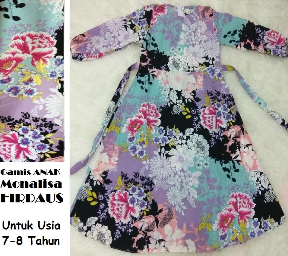 Gamis ANAK Monalisa Firdaus Untuk Usia 7 - 8 Tahun