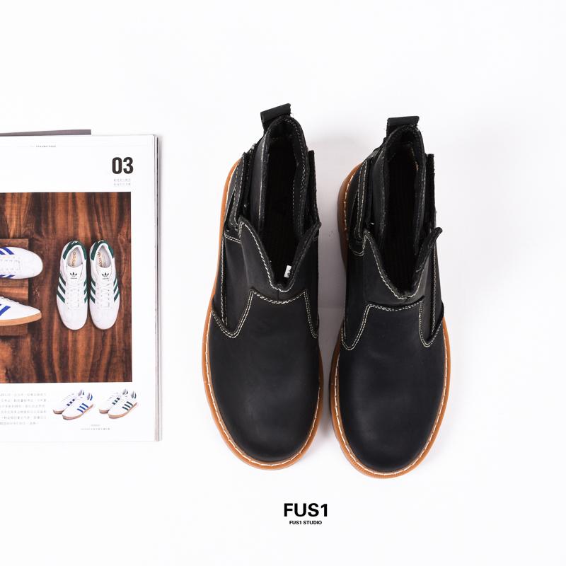 Sepatu Boots Gaya Jepang Asli Baru Dr. Martens Pergelangan Kaki Sedang