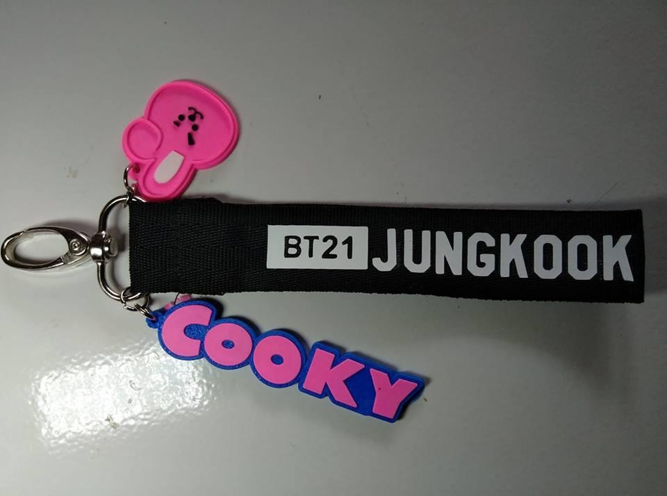 keychain rubber chibby Jungkook Bt21